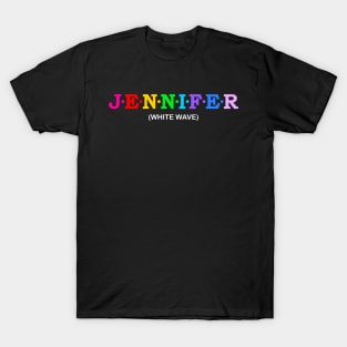 Jennifer - White Wave. T-Shirt